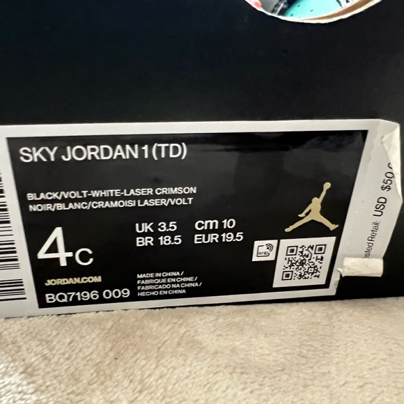 Jordan SKY Jordan 1 (TD) size 4C - Picture 7 of 7